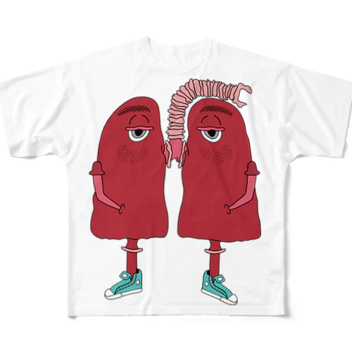 Lung Lung フルグラフィックTシャツ