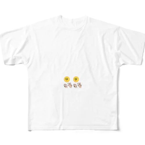 龍ポーズ フルグラフィックTシャツ