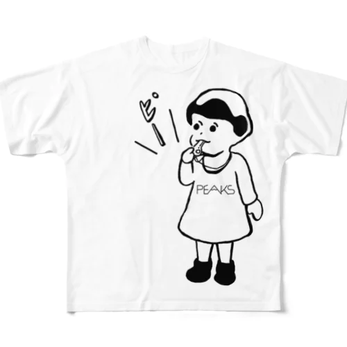 PEAKちゃん All-Over Print T-Shirt