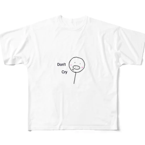 Don't cry animal フルグラフィックTシャツ