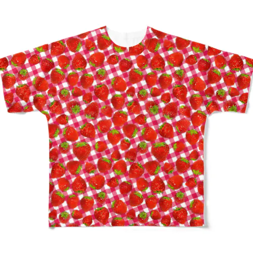 いちご好き。 All-Over Print T-Shirt