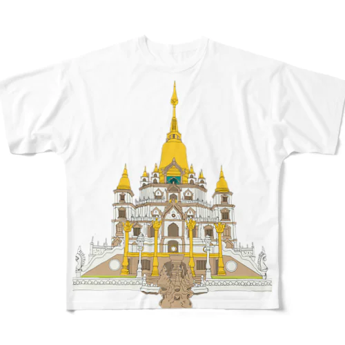 Buu Long Pagoda  フルグラフィックTシャツ