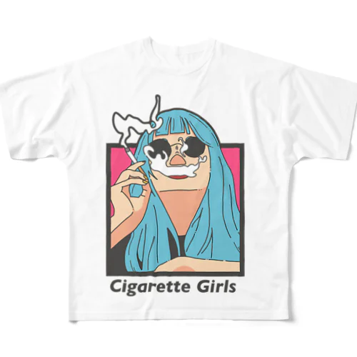 Cigarette Girls フルグラフィックTシャツ