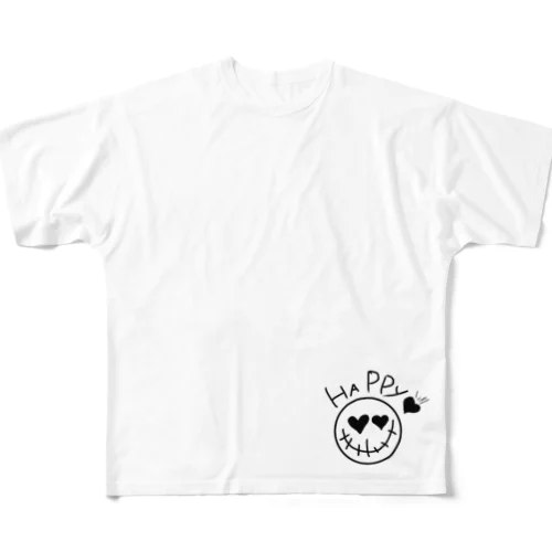 happy All-Over Print T-Shirt