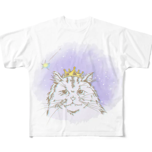 猫のミルク All-Over Print T-Shirt