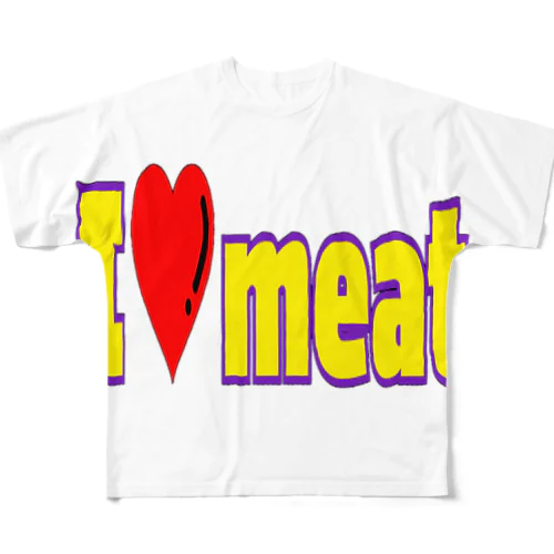I❤meat All-Over Print T-Shirt