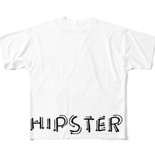 Hipster フルグラフィックTシャツ