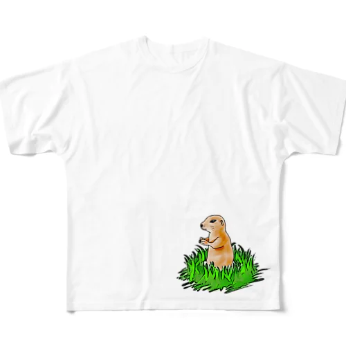 プレーリードッグ All-Over Print T-Shirt