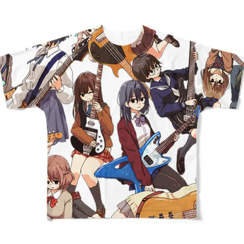 ベースガールズ フルグラフィックTシャツ