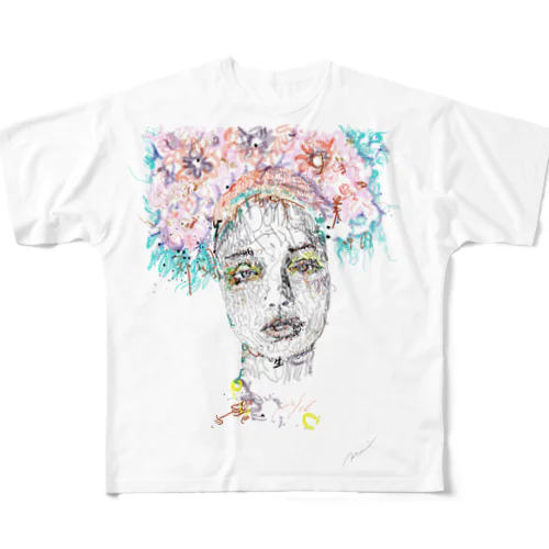 the Girl 001 All-Over Print T-Shirt