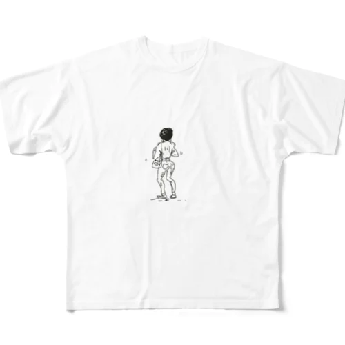 walking フルグラフィックTシャツ