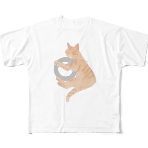 ワッシャー005＋ﾈｺﾁｬﾝ All-Over Print T-Shirt
