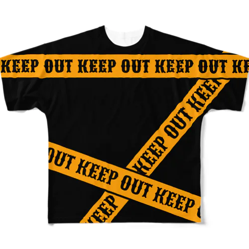KEEP OUT Tシャツ All-Over Print T-Shirt