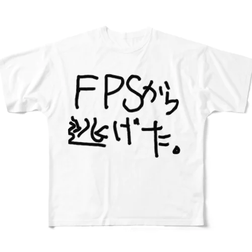 FPS引退専Tシャツ フルグラフィックTシャツ