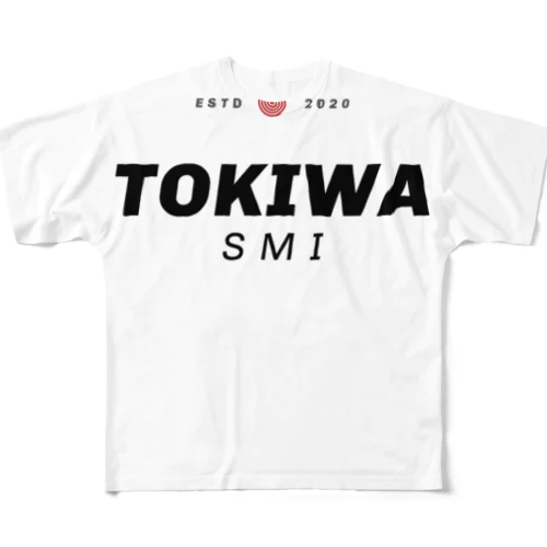 TOKIWA black All-Over Print T-Shirt