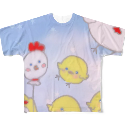 2017 あけおめ フルグラフィックTシャツ