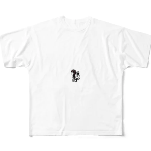 小悪魔少女 All-Over Print T-Shirt