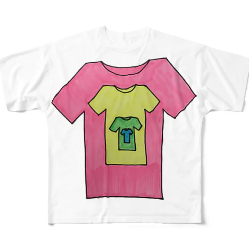 重ね着Tシャツ？ All-Over Print T-Shirt