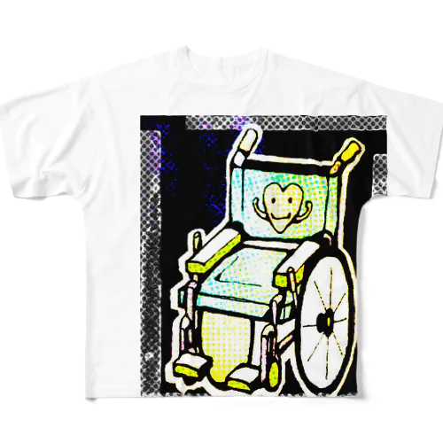 くるまいすだよ All-Over Print T-Shirt