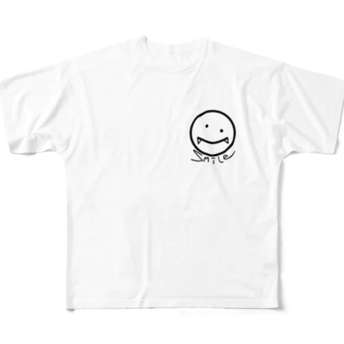 すまいるまる フルグラフィックTシャツ