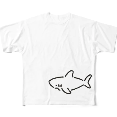 わりとシンプルなサメ2021 All-Over Print T-Shirt
