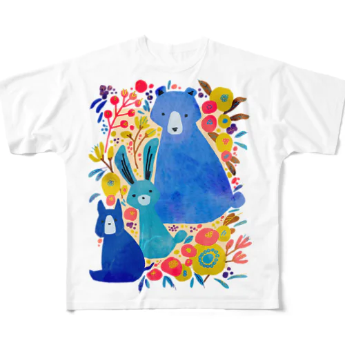 Aki animals フルグラフィックTシャツ