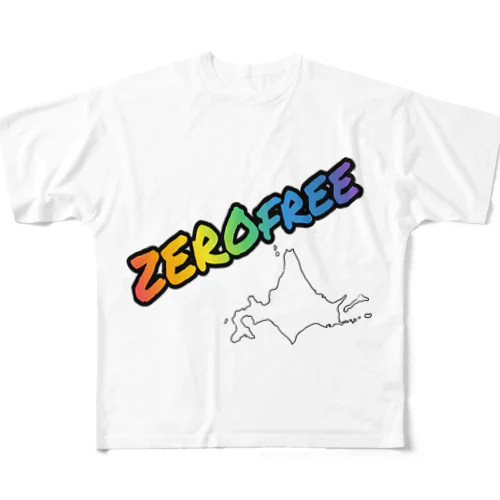 チームZEROfree フルグラフィックTシャツ