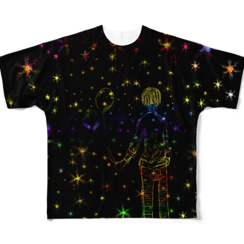 星の風船 All-Over Print T-Shirt