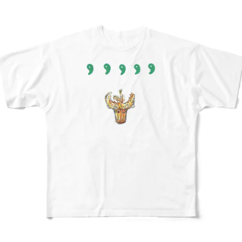 縄文時代～Ａ フルグラフィックTシャツ