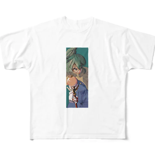 眼鏡っ子魔法少女 フルグラフィックTシャツ