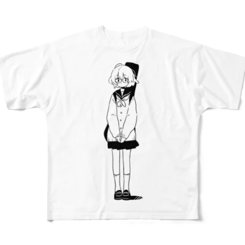 軽音部の女の子 フルグラフィックTシャツ