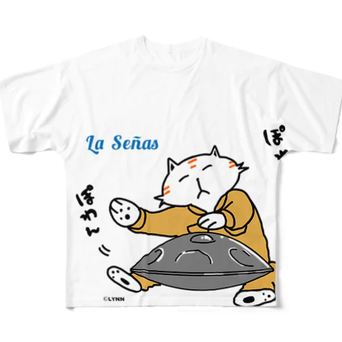 ラセーにゃん（ハンドパン） All-Over Print T-Shirt