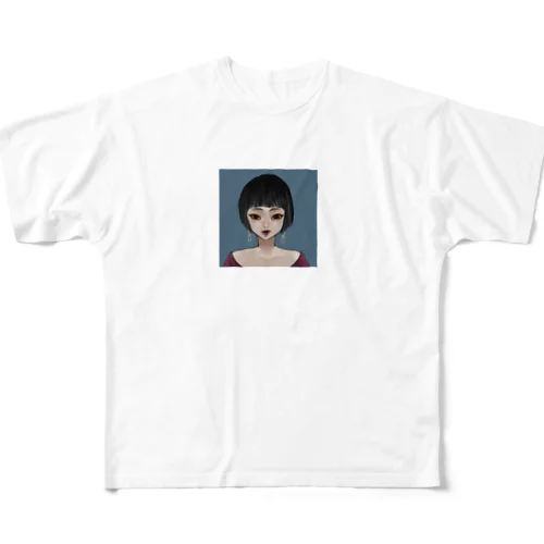 つり目ちゃん All-Over Print T-Shirt