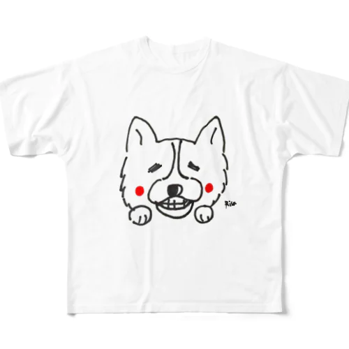 はにかむこーぎー フルグラフィックTシャツ