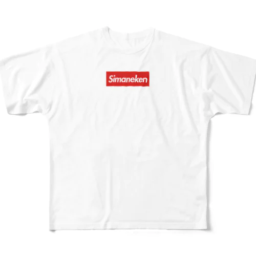 めっちゃかっいい島根県　BOX　Simaneken 島根　SHIMANE フルグラフィックTシャツ