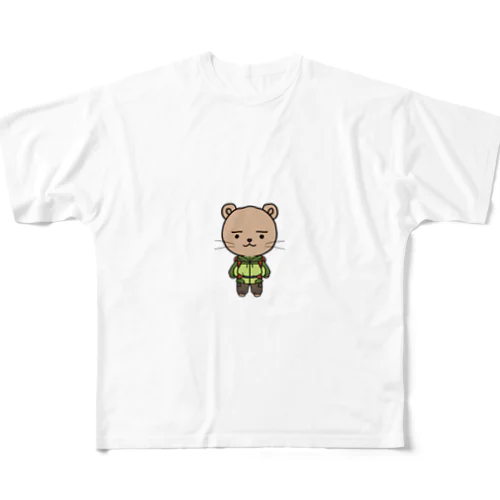 クマさんキャンパー All-Over Print T-Shirt