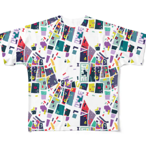 秩序と無秩序のモダンアート。 light All-Over Print T-Shirt