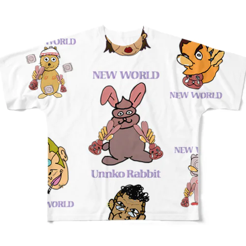 NEWWORLDORDER フルグラフィックTシャツ