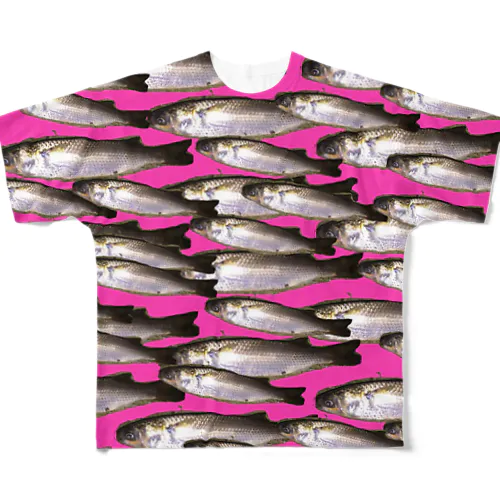 魚群 フルグラフィックTシャツ