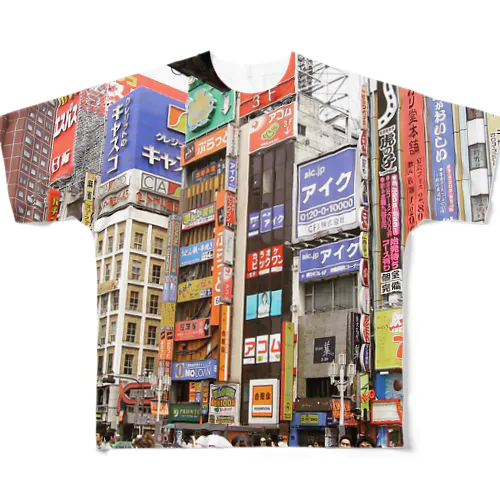 2005年の新宿 フルグラフィックTシャツ