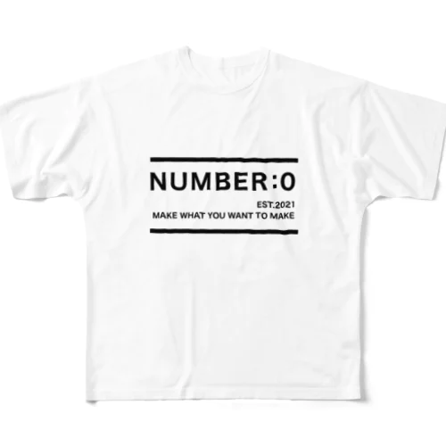 No.0 All-Over Print T-Shirt