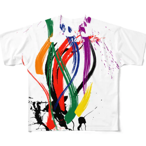 ブラシペイントパターン　 BrushPaintPattern　16sysOriginal All-Over Print T-Shirt