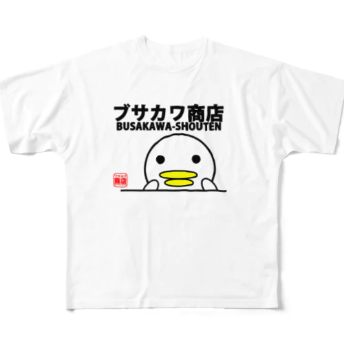 ブサカワ商店 All-Over Print T-Shirt