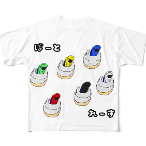 ボートレース　イラスト All-Over Print T-Shirt