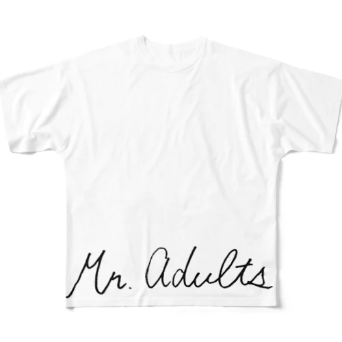 Mr.Adults フルグラフィックTシャツ