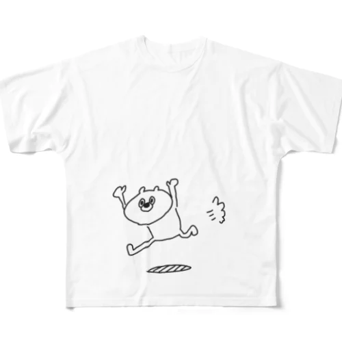 走るクマ All-Over Print T-Shirt