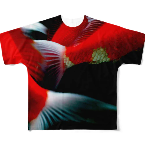 錦鯉の鰭 All-Over Print T-Shirt