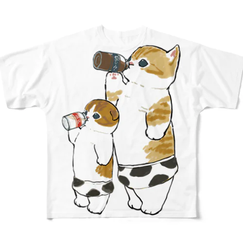 Milkにゃん All-Over Print T-Shirt