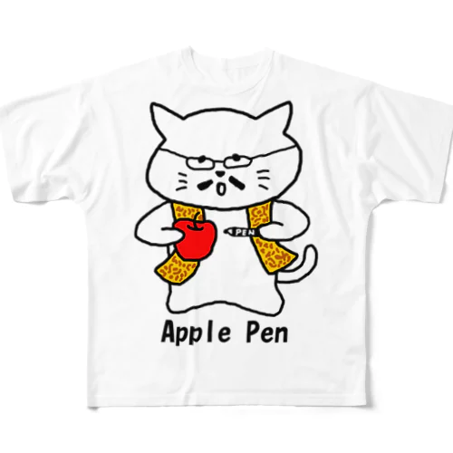 しろねこPPAP フルグラフィックTシャツ