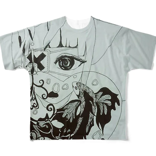 君も独りぼっちなんだね。 All-Over Print T-Shirt